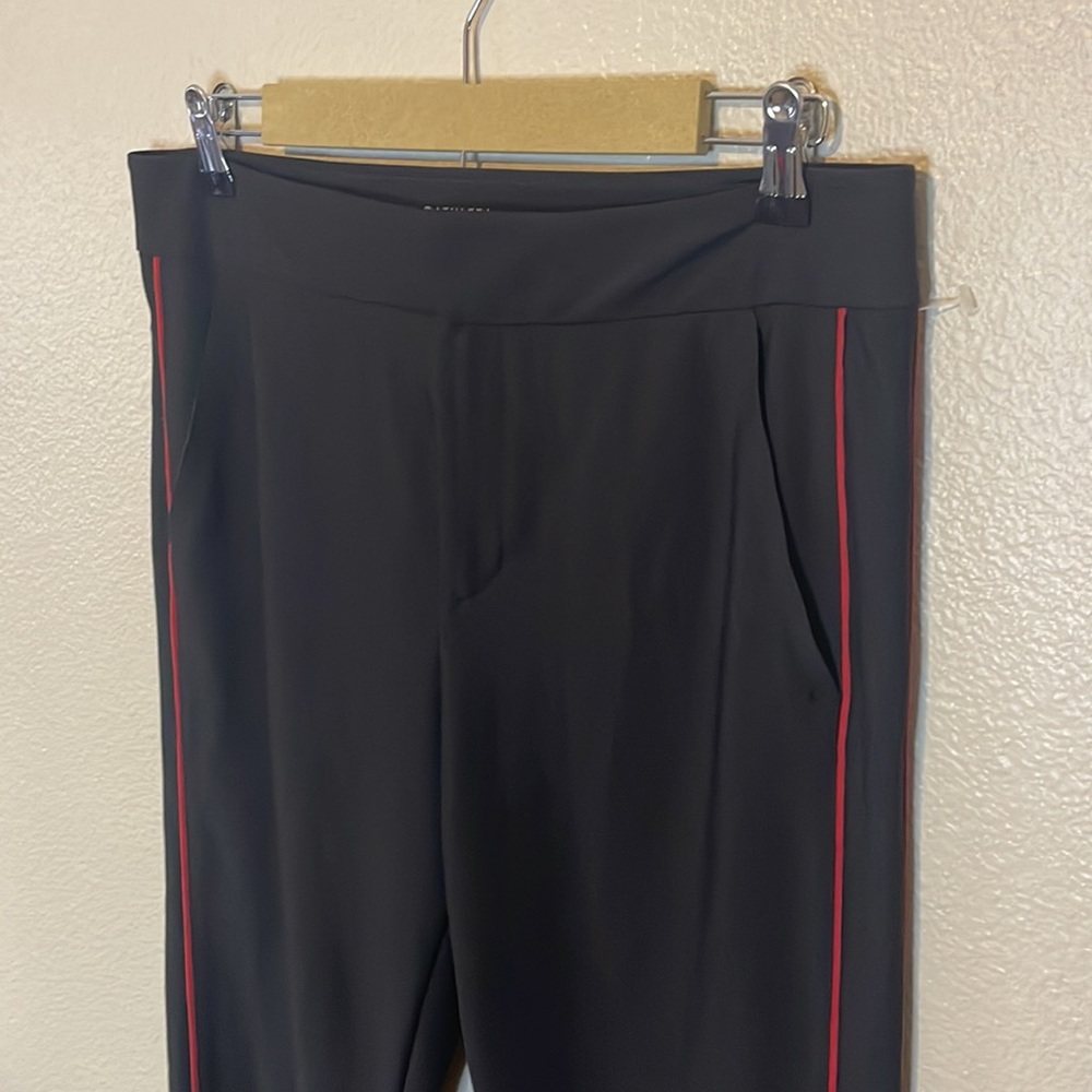 Athleta Black Pants with Red Stripe - Picture 7 of 13